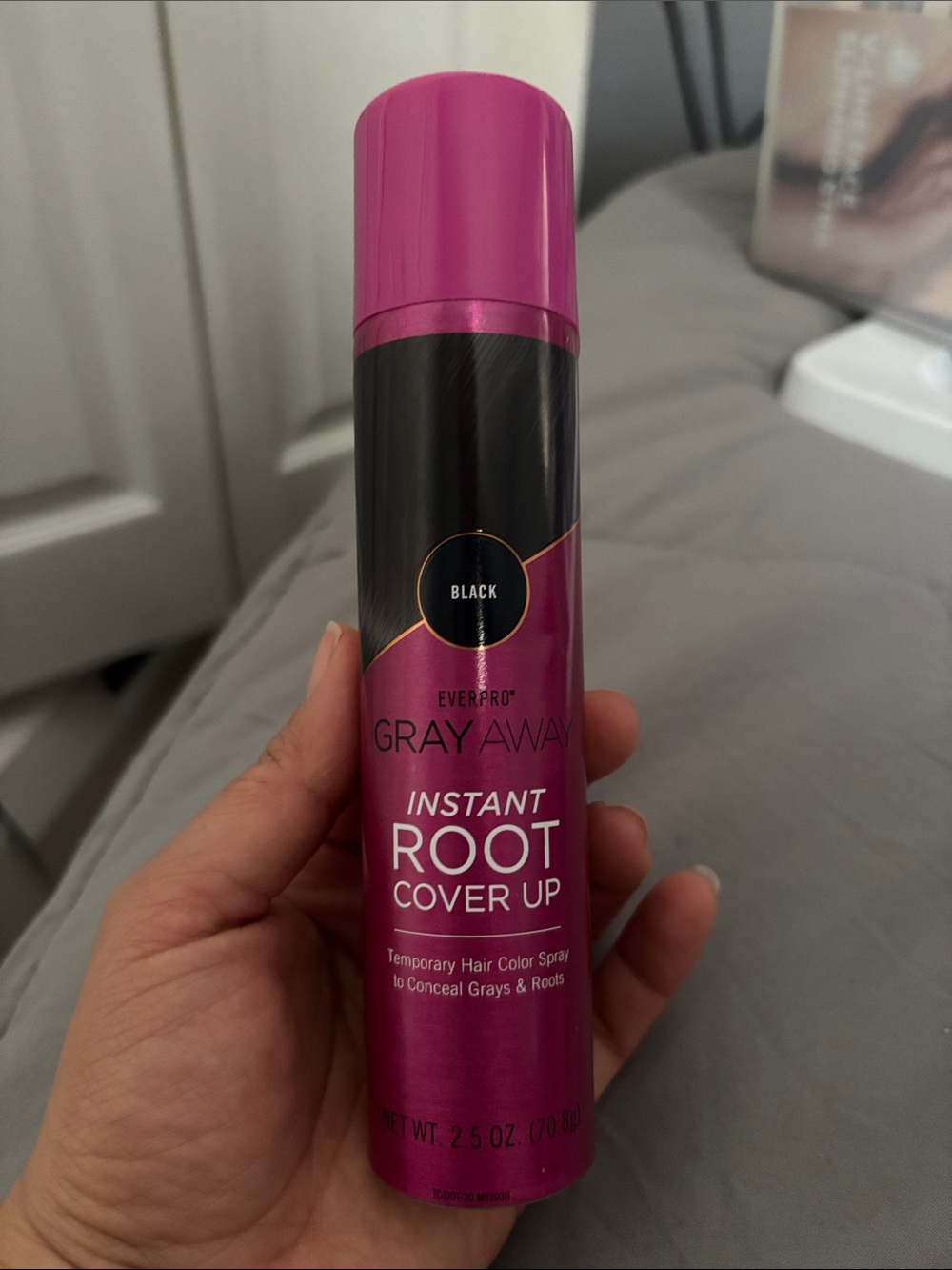 EverPro Gray Away Instant Root Cover Up - Pink/Black Can